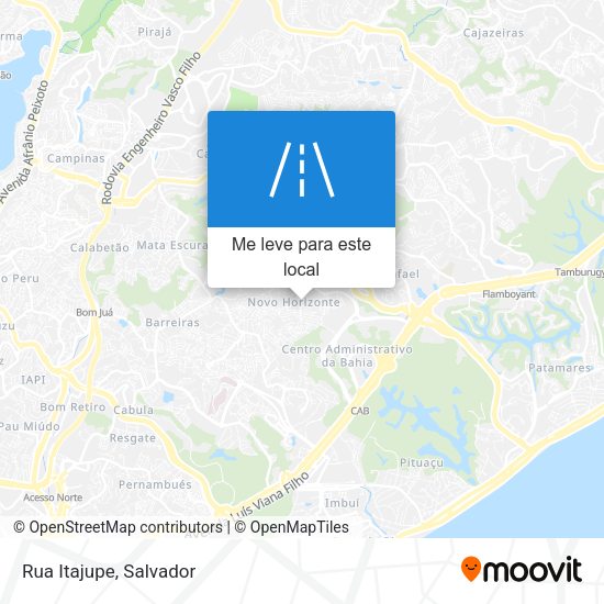 Rua Itajupe mapa