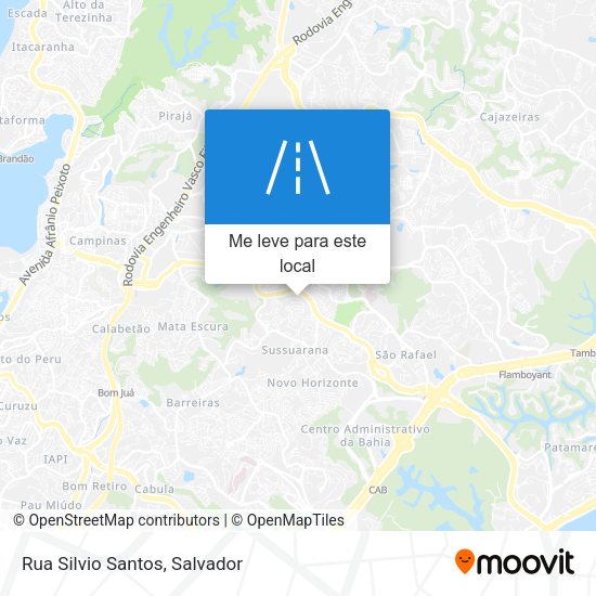 Rua Silvio Santos mapa