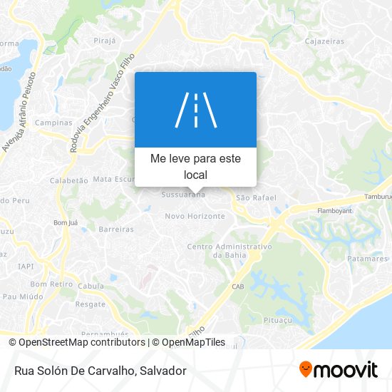 Rua Solón De Carvalho mapa