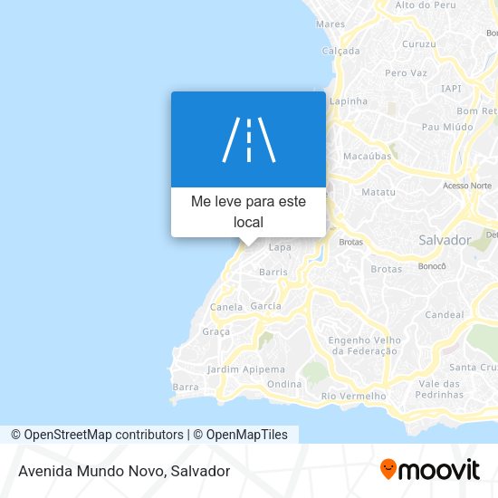 Avenida Mundo Novo mapa