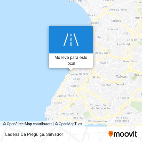 Ladeira Da Preguiça mapa