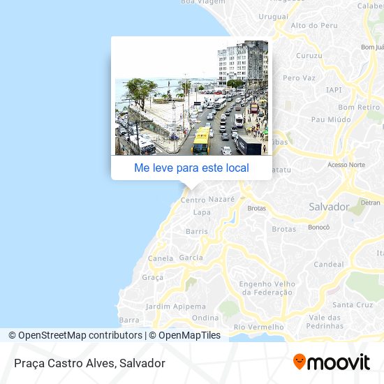 Praça Castro Alves mapa