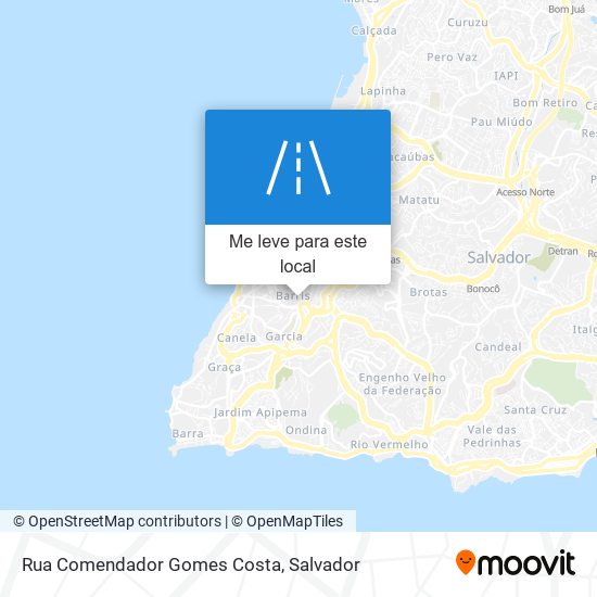 Rua Comendador Gomes Costa mapa