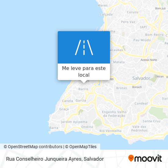 Rua Conselheiro Junqueira Ayres mapa