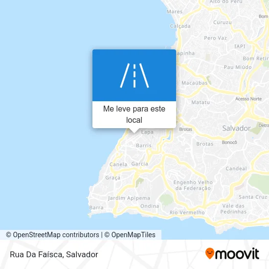 Rua Da Faísca mapa