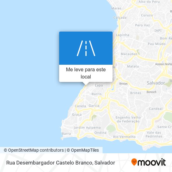 Rua Desembargador Castelo Branco mapa