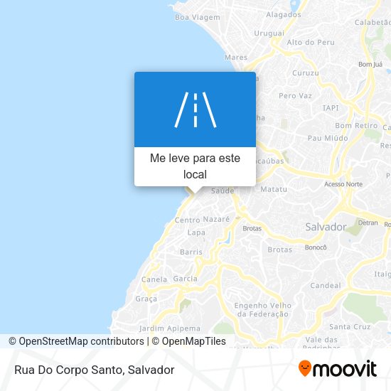 Rua Do Corpo Santo mapa