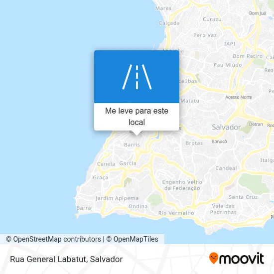 Rua General Labatut mapa