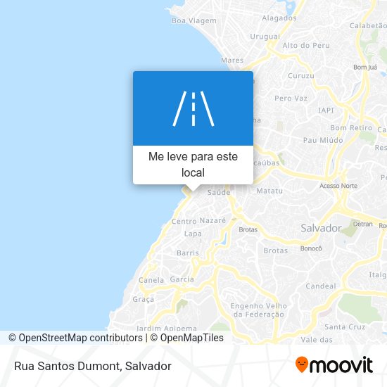 Rua Santos Dumont mapa