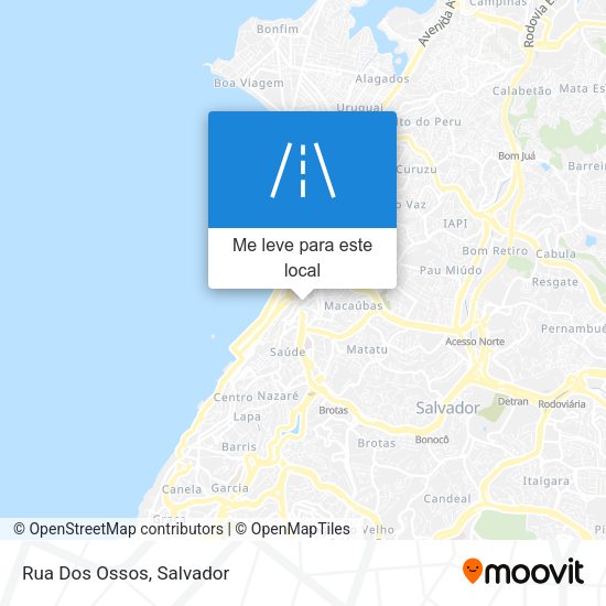Rua Dos Ossos mapa