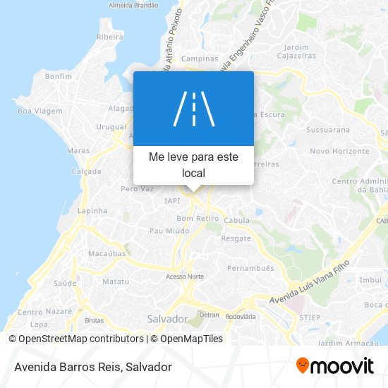 Avenida Barros Reis mapa