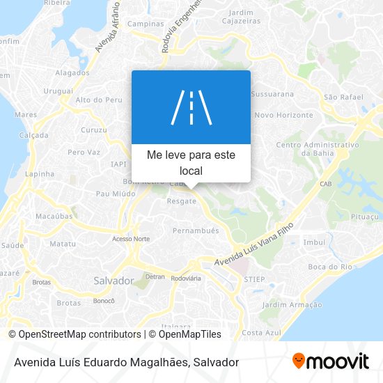 Avenida Luís Eduardo Magalhães mapa