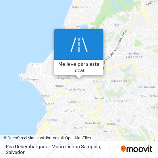 Rua Desembargador Mário Lisboa Sampaio mapa