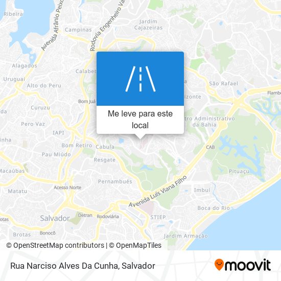 Rua Narciso Alves Da Cunha mapa