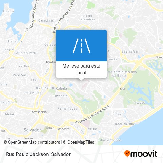 Rua Paulo Jackson mapa
