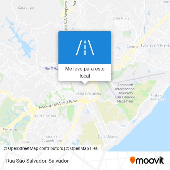 Rua São Salvador mapa