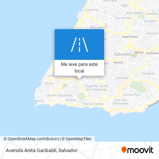 Avenida Anita Garibaldi mapa