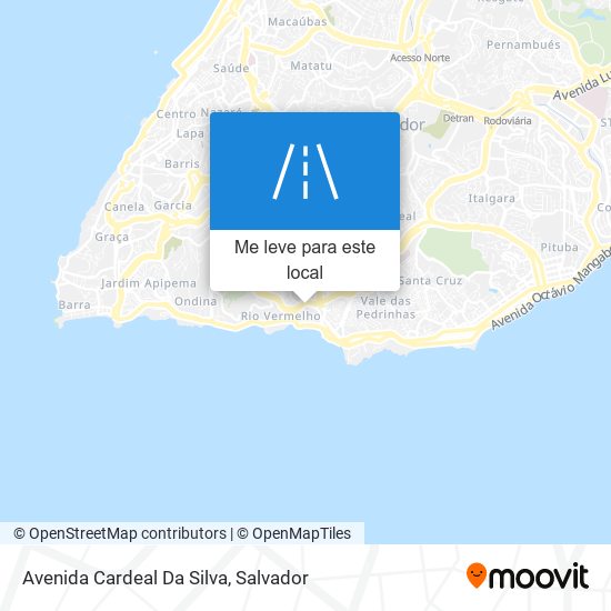 Avenida Cardeal Da Silva mapa