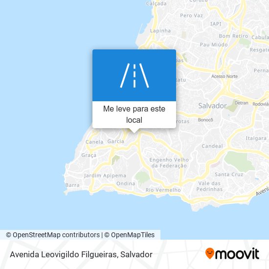 Avenida Leovigildo Filgueiras mapa