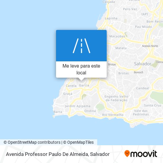 Avenida Professor Paulo De Almeida mapa