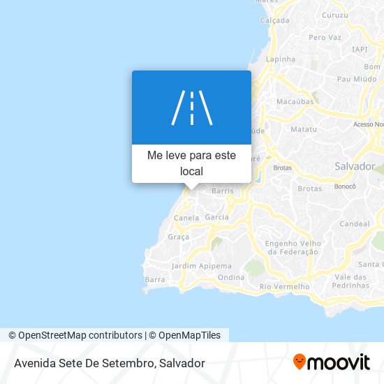 Avenida Sete De Setembro mapa