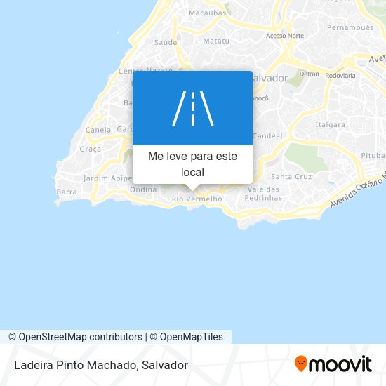 Ladeira Pinto Machado mapa