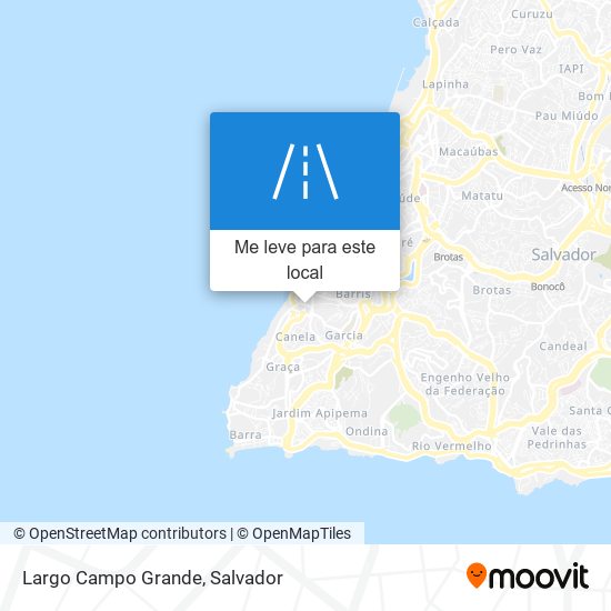 Largo Campo Grande mapa
