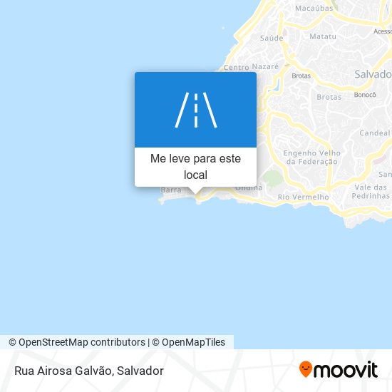 Rua Airosa Galvão mapa