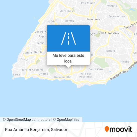 Rua Amarilio Benjamim mapa