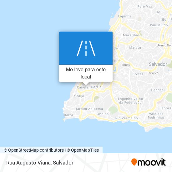 Rua Augusto Viana mapa