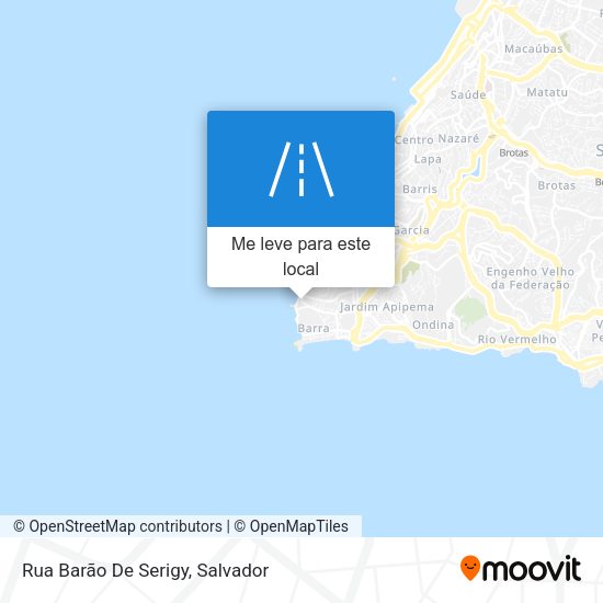 Rua Barão De Serigy mapa