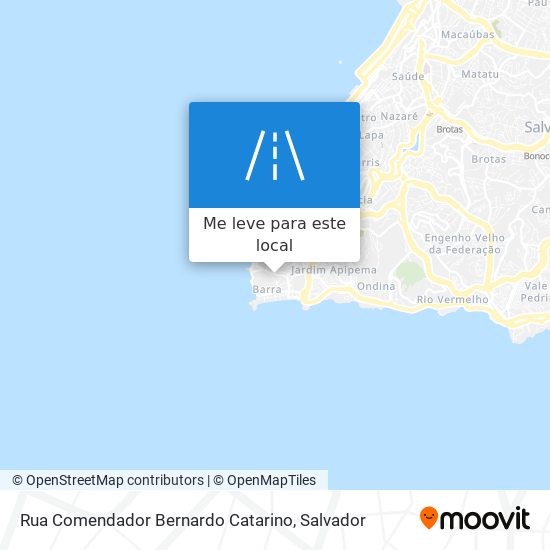 Rua Comendador Bernardo Catarino mapa