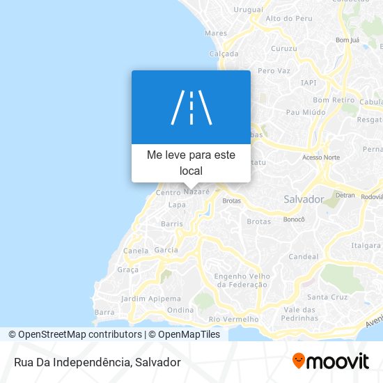 Rua Da Independência mapa