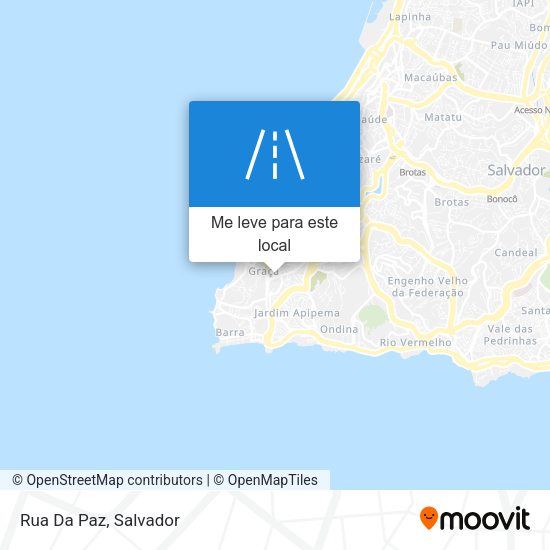 Rua Da Paz mapa