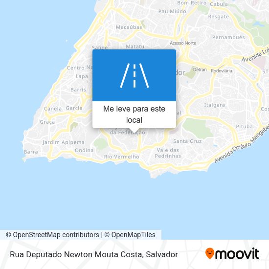 Rua Deputado Newton Mouta Costa mapa