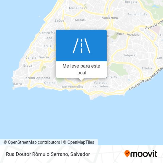 Rua Doutor Rômulo Serrano mapa