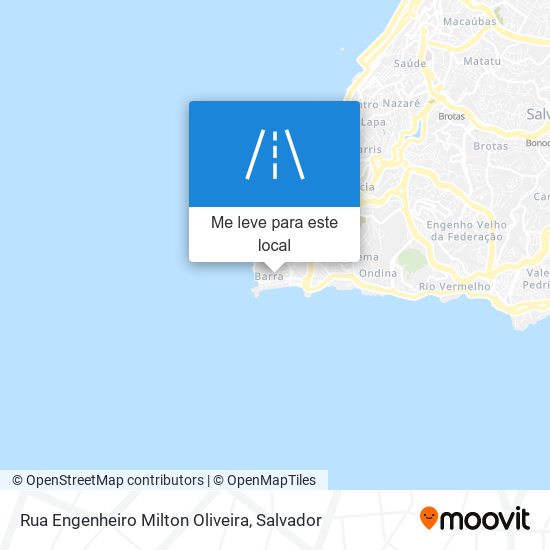 Rua Engenheiro Milton Oliveira mapa