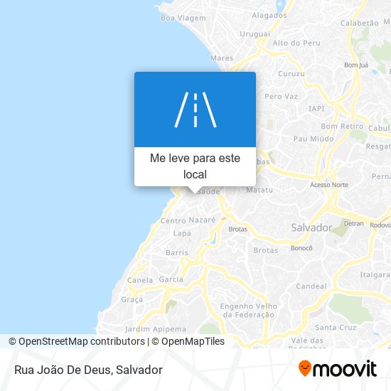 Rua João De Deus mapa