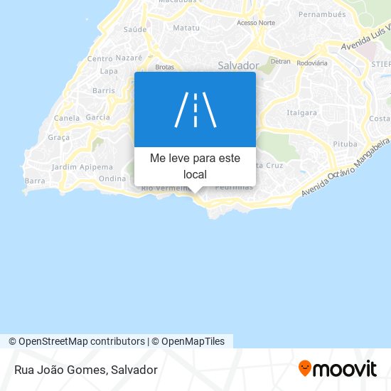 Rua João Gomes mapa