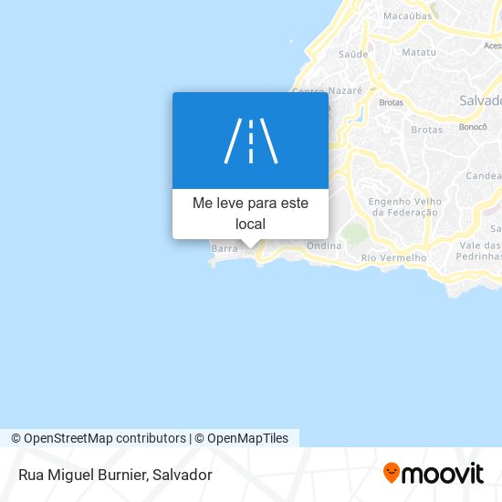 Rua Miguel Burnier mapa