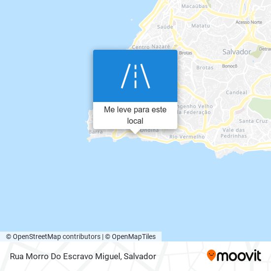 Rua Morro Do Escravo Miguel mapa