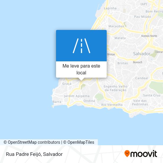 Rua Padre Feijó mapa