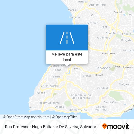 Rua Professor Hugo Baltazar De Silveira mapa