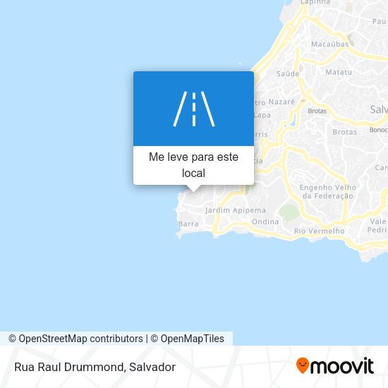 Rua Raul Drummond mapa