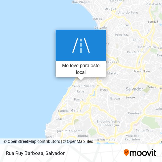 Rua Ruy Barbosa mapa