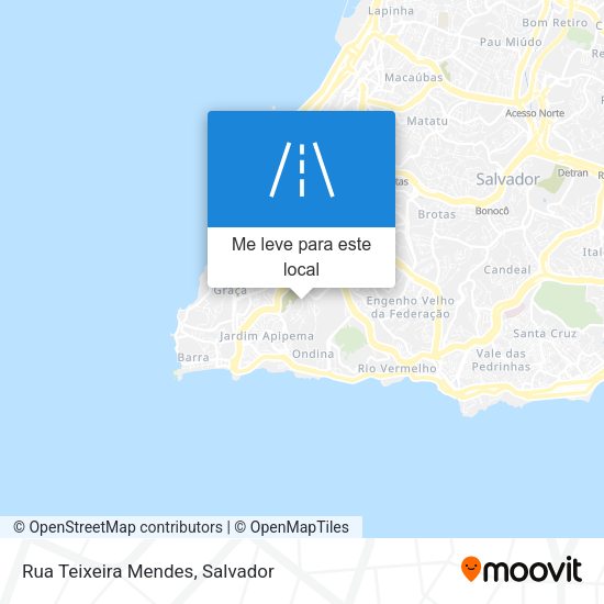 Rua Teixeira Mendes mapa