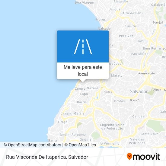 Rua Visconde De Itaparica mapa