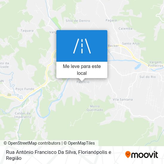 Rua Antônio Francisco Da Silva mapa