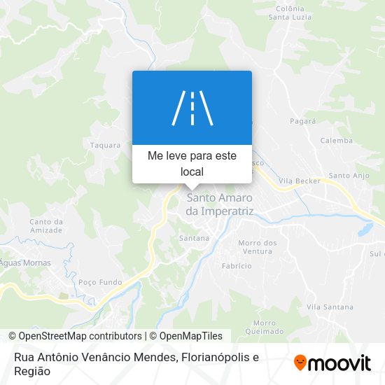 Rua Antônio Venâncio Mendes mapa