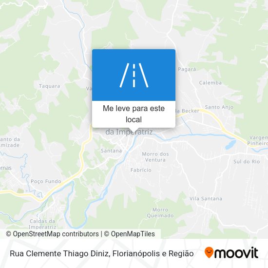 Rua Clemente Thiago Diniz mapa